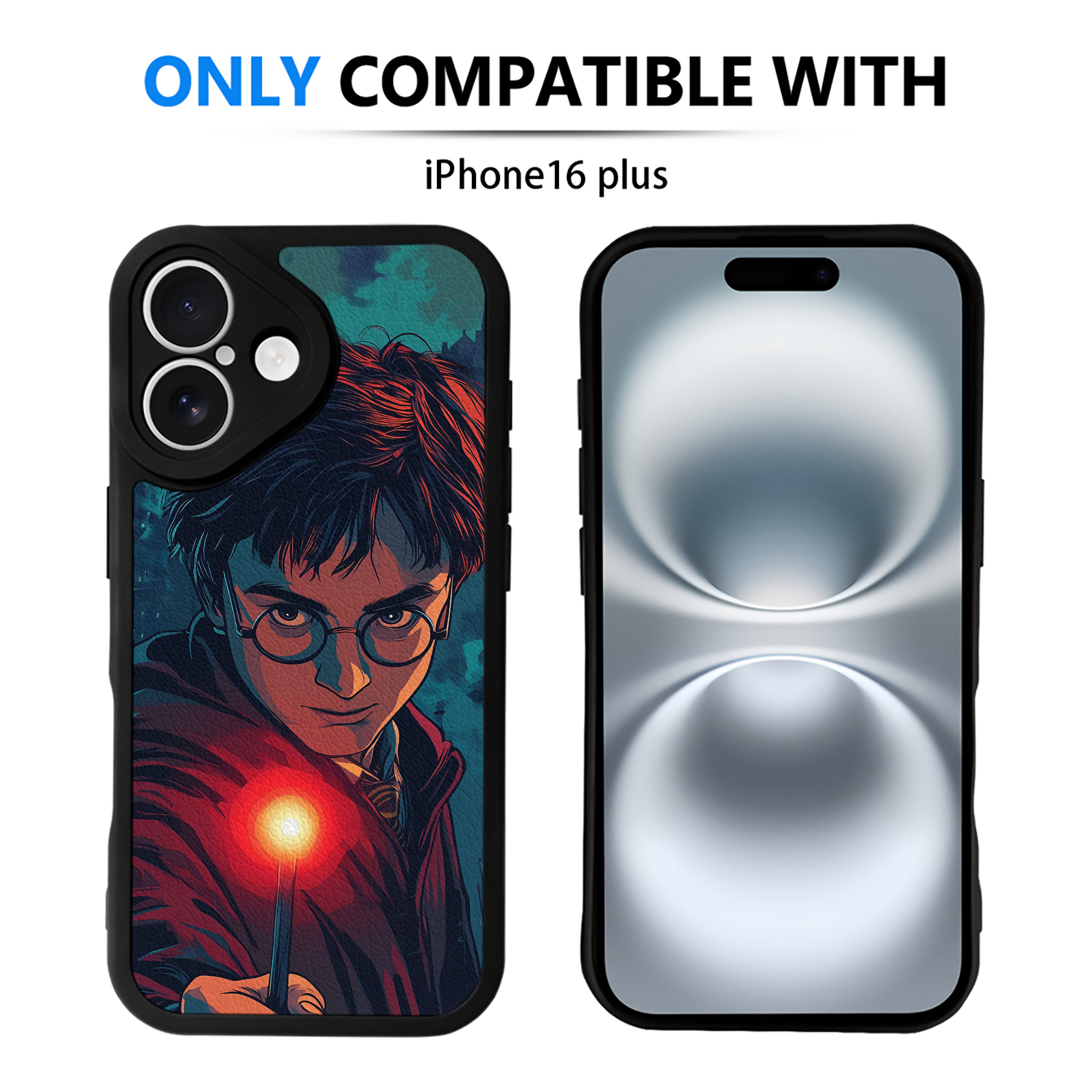 （画像用） Harry Potter ハリー・ポッターシリーズ 【iPhone 16シリーズ対応】シリコンスマホケース（レザー調） 材質：シリコン